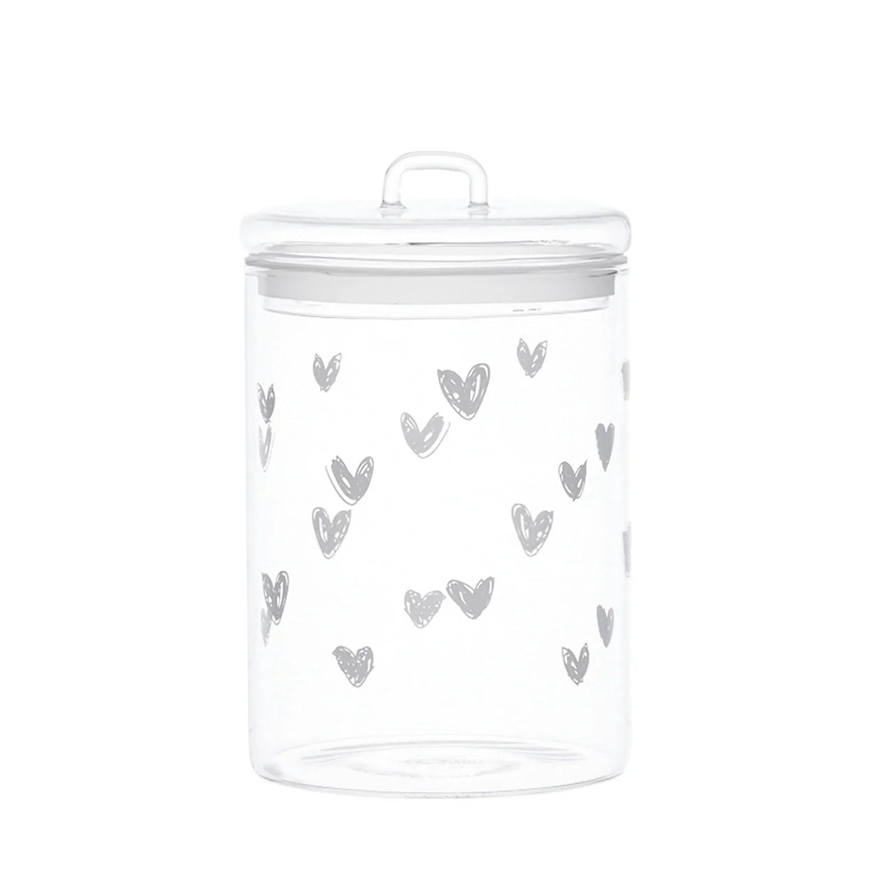 Barattolo in vetro Ø12 cm Tappezzeria Cuori Simple Day