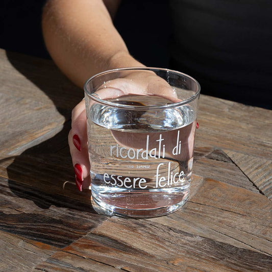 Bicchiere 35 cl Ricordati di Essere Felice