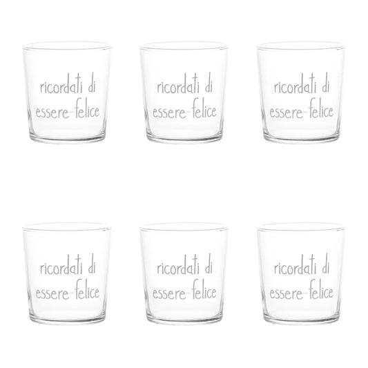 Bicchiere 35 cl Ricordati di Essere Felice
