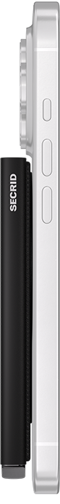Secrid Cardprotector for MagSafe Black con smartphone