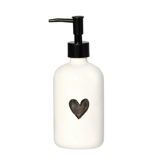 Dosatore Sapone Cuore Grigio
