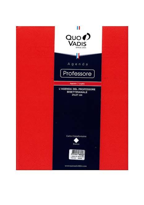 Agenda del Professore Quo Vadis Maxi (21x27 cm) – Edizione Roma, Rosa Corallo