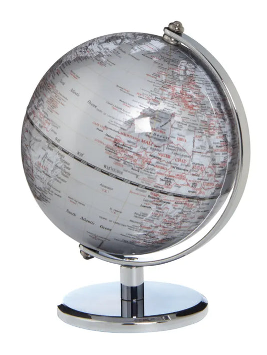 Mini Globo da Scrivania Silver