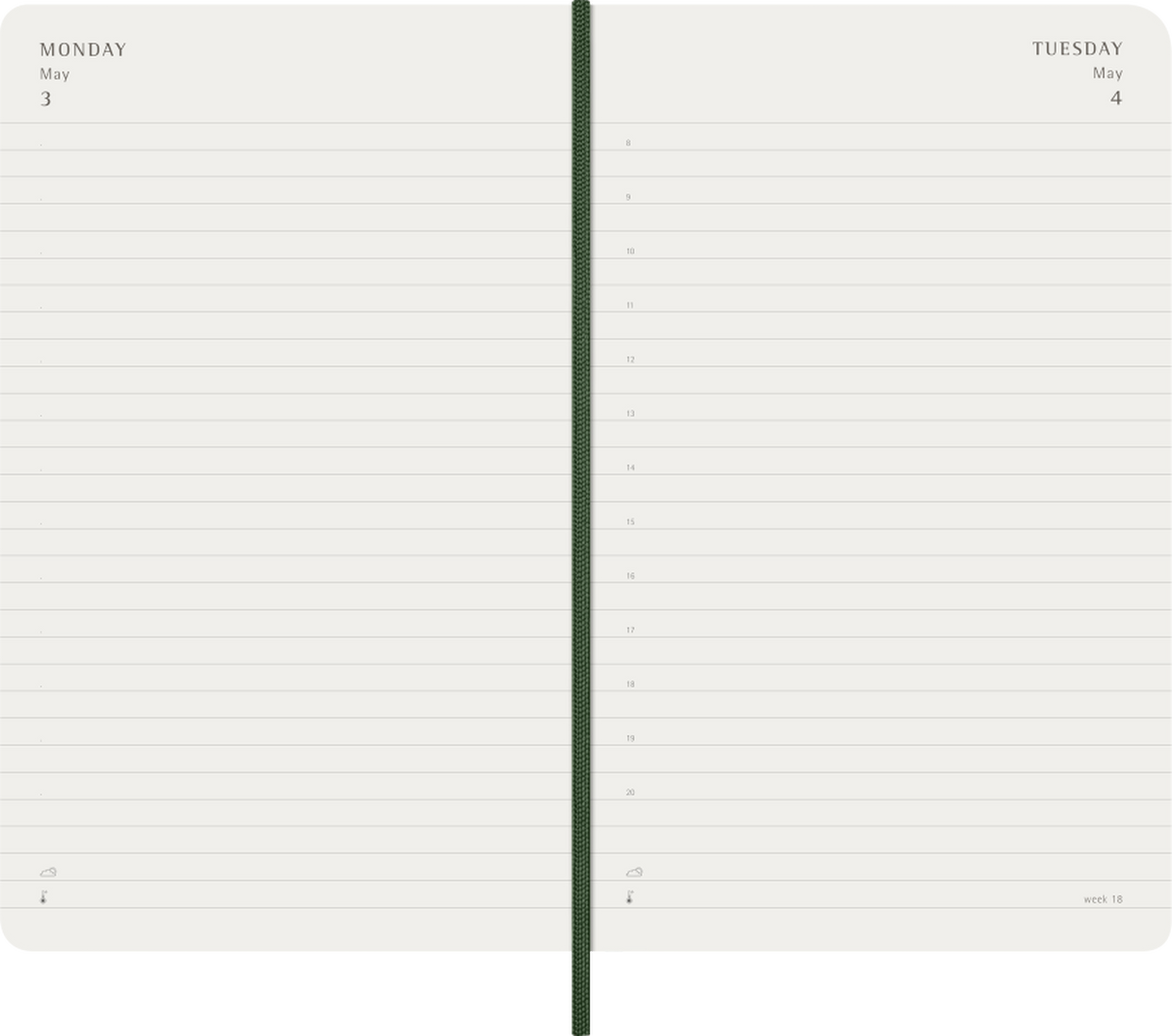 Agenda Moleskine 2027 Settimanale con Note Pocket Nera Copertina Rigida