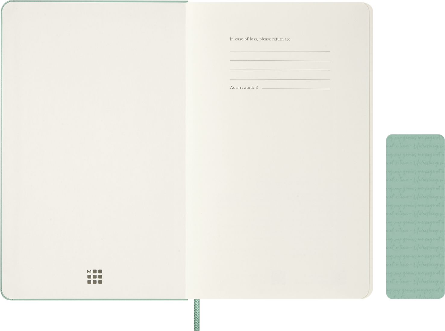 Moleskine Agenda 18 Mesi Settimanale Notebook - Large, Verde Salvia, Copertina rigida, 2027
