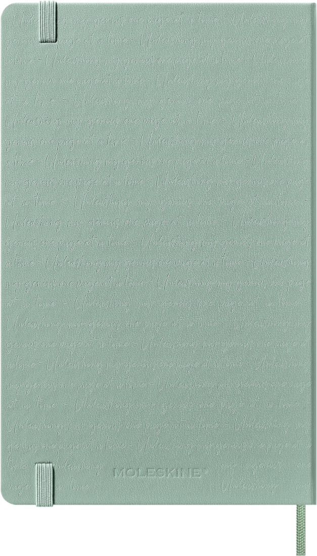 Moleskine Agenda 18 Mesi Settimanale Notebook - Large, Verde Salvia, Copertina rigida, 2027