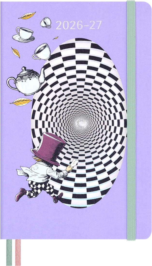 Moleskine Agenda 18 Mesi Alice in Wonderland - Large, Copertina rigida, 2027