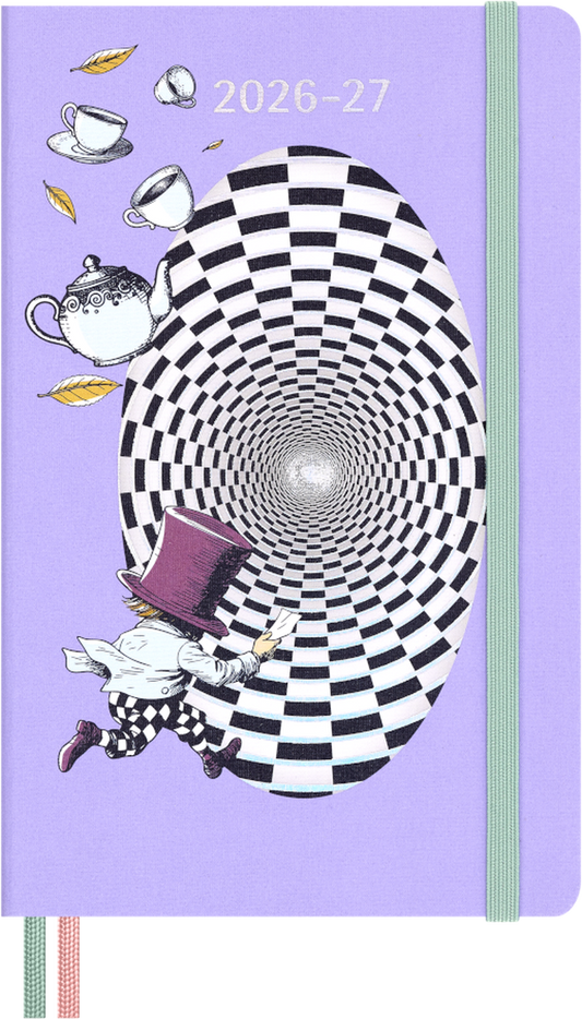 Moleskine Agenda 18 Mesi Alice in Wonderland - Large, Copertina rigida, 2027