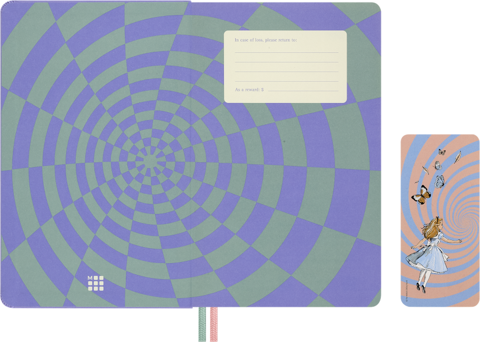 Moleskine Agenda 18 Mesi Alice in Wonderland - Large, Copertina rigida, 2027