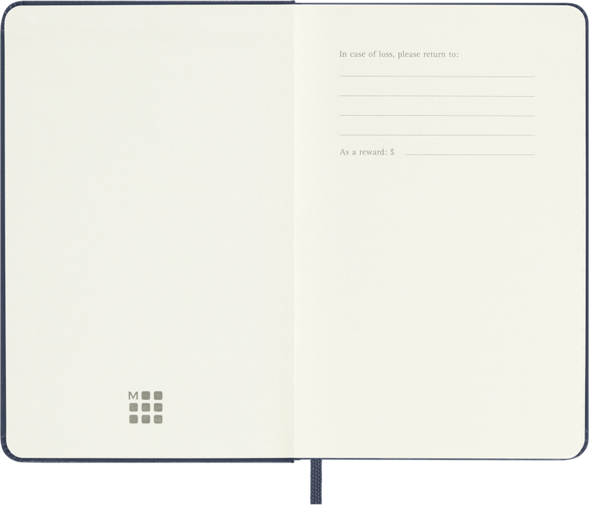 Agenda Moleskine 2027 Settimanale con Note Pocket Rosso Scarlatto Copertina Rigida