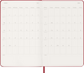 Carica l'immagine nel visualizzatore della galleria, Moleskine Agenda 18 Mesi Settimanale Notebook - Large, Rosso Scarlatto, Copertina rigida, 2027
