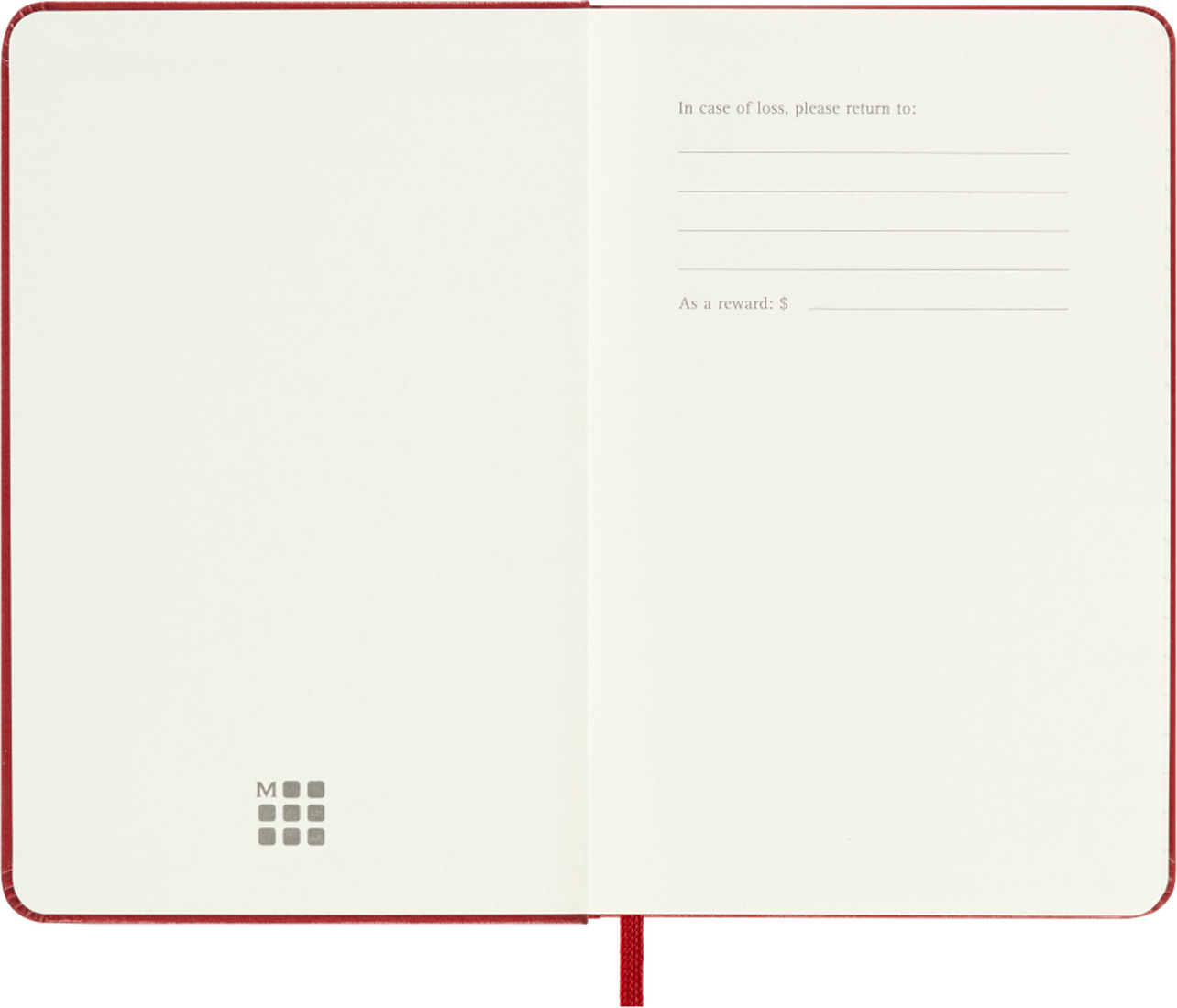 Moleskine Agenda 18 Mesi Settimanale Notebook - Pocket, Rosso Scarlatto, Copertina rigida, 2027