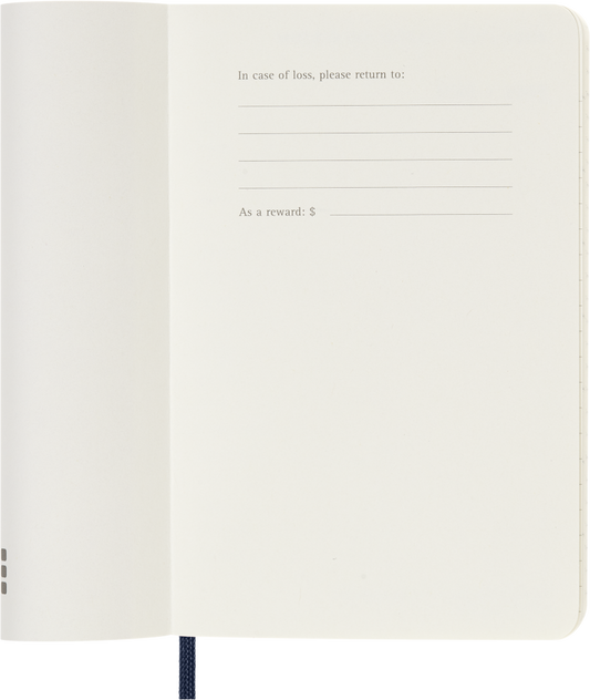 Moleskine Agenda 18 Mesi Settimanale Notebook - Pocket, Blu Zaffiro, Copertina rigida, 2027