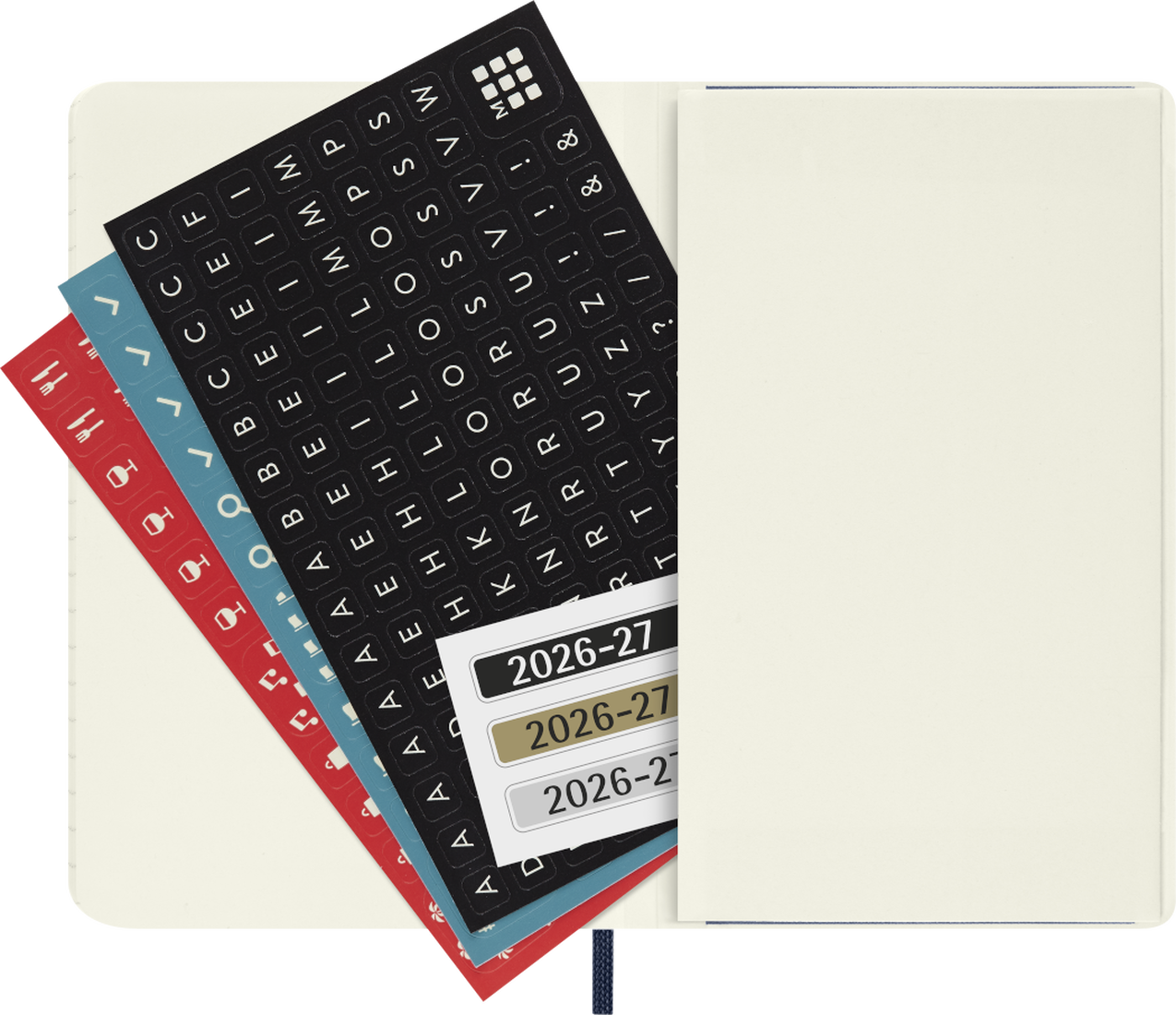 Moleskine Agenda 18 Mesi Settimanale Notebook - Pocket, Blu Zaffiro, Copertina rigida, 2027