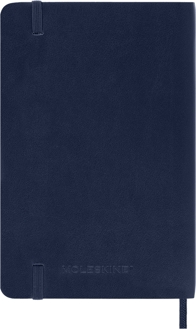 Moleskine Agenda 18 Mesi Settimanale Notebook - Pocket, Blu Zaffiro, Copertina rigida, 2027
