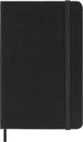 Carica l'immagine nel visualizzatore della galleria, Moleskine Agenda 18 Mesi Settimanale Orizzontale - Pocket, Nero, Copertina rigida, 2027
