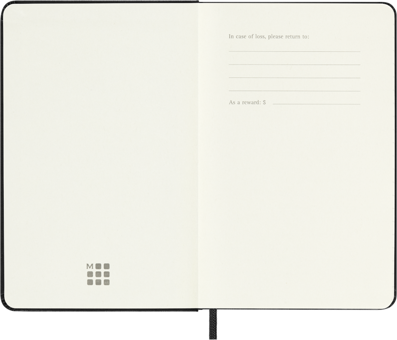 Moleskine Agenda 18 Mesi Settimanale Orizzontale - Pocket, Nero, Copertina rigida, 2027