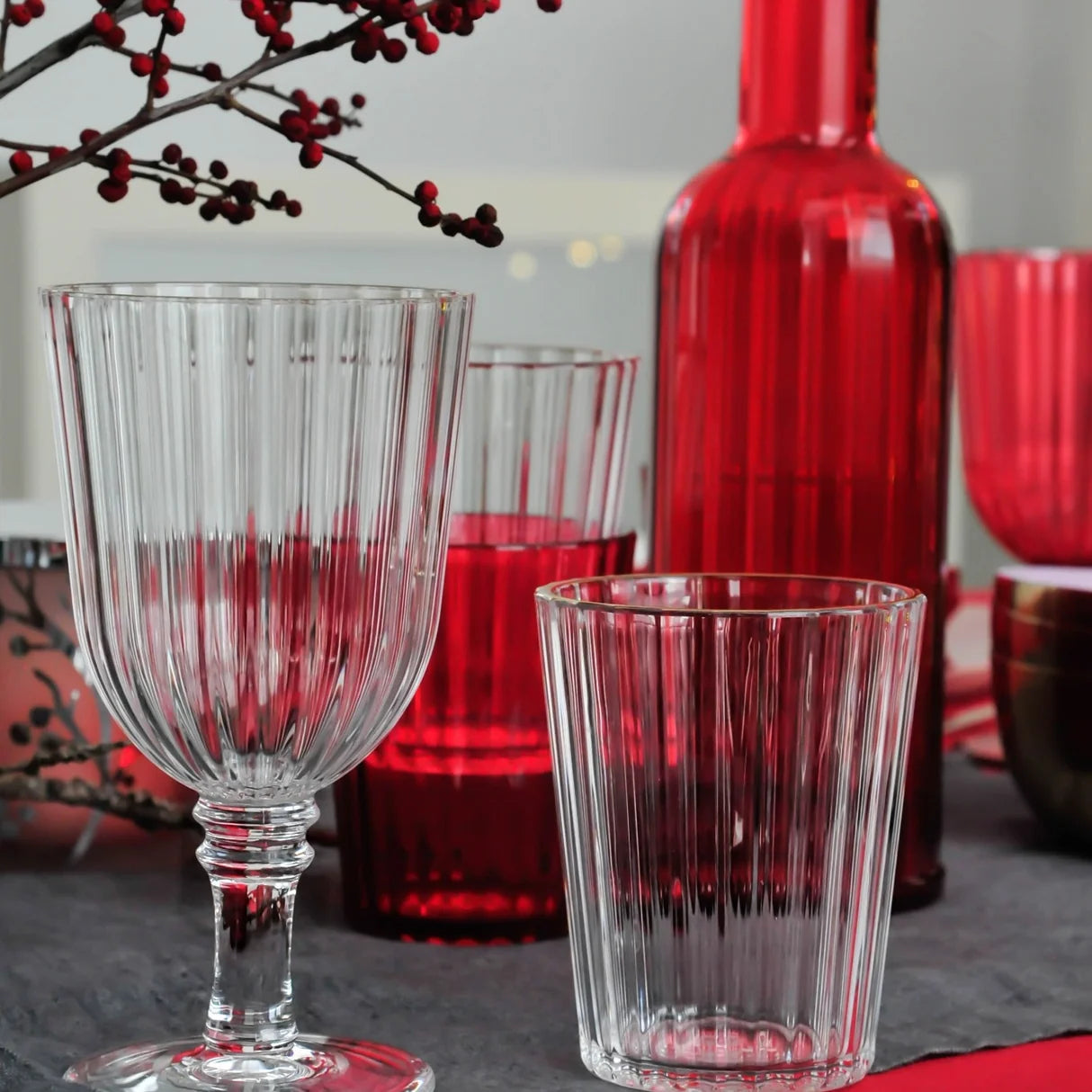 Set 2 Bucchieri in Acrilico WD-Lifestyle 370ml (Linea New York) - Trasparente