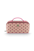Carica l'immagine nel visualizzatore della galleria, Cyrille Cosmetic Bag Medium – Jaipur Flower Sand-Pink
