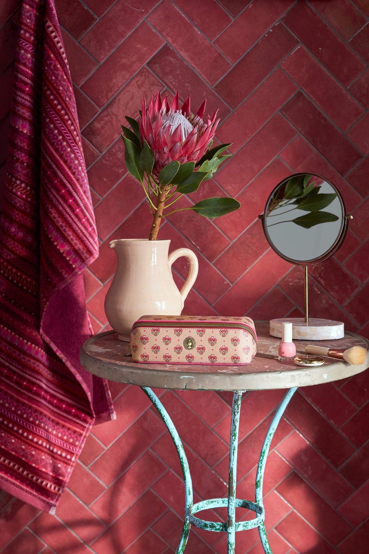 Cyrille Cos S Jaip.Flowe Sand-Pink