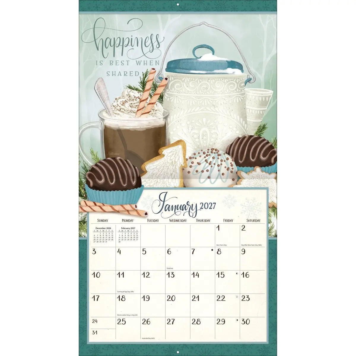Calendario da Parete LANG "Abundant Friendship" 2027 – Illustrazioni di Nicole Tamarin