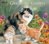 Calendario da Parete LANG "Cats in the Country" 2027 – Illustrazioni di Susan Bourdet