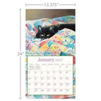 Calendario da Parete LANG "Cats in the Country" 2027 – Illustrazioni di Susan Bourdet