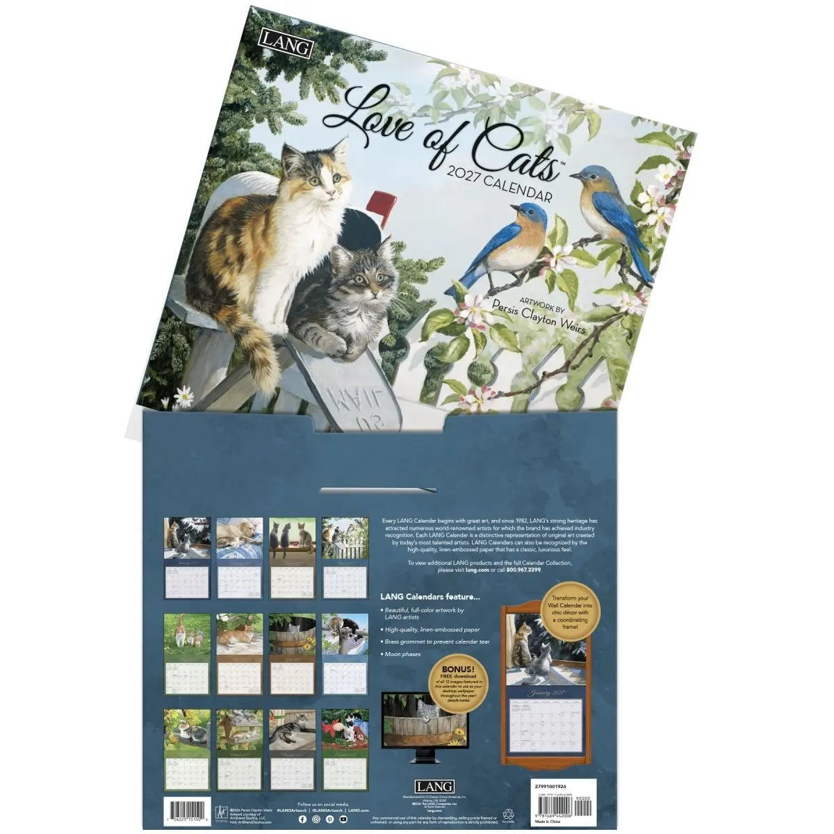 Calendario dell'amore per i gatti 2027