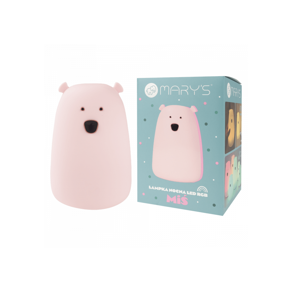 Lampada LED Orso Grande Rosa RGB Mary's