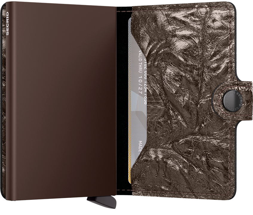 Secrid Miniwallet Crunch Bronze dettaglio