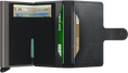 Carica l'immagine nel visualizzatore della galleria, Secrid Miniwallet Mirum Black aperto

