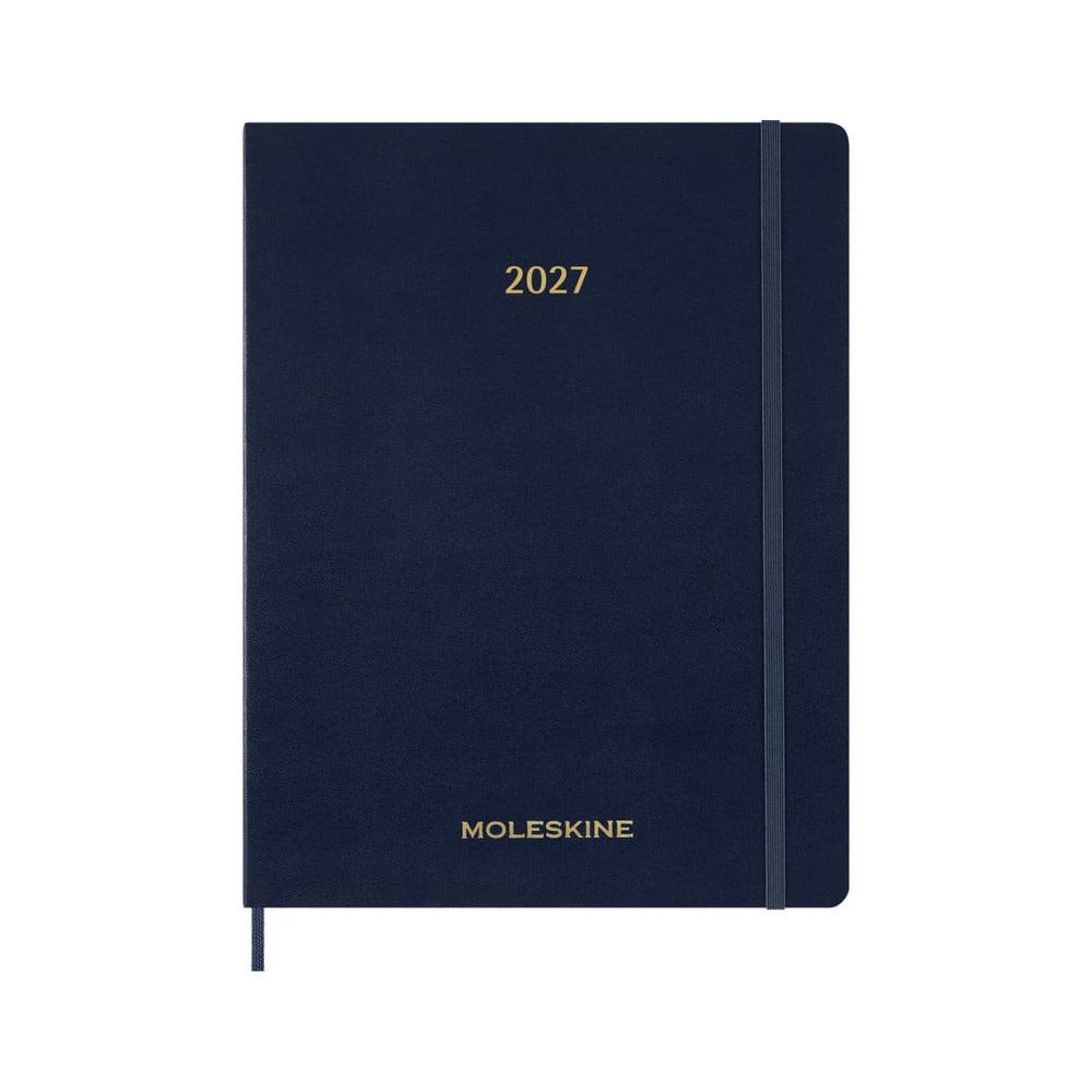 Agenda Moleskine 2027 Settimanale con Note Large Blu Zaffiro Copertina Morbida