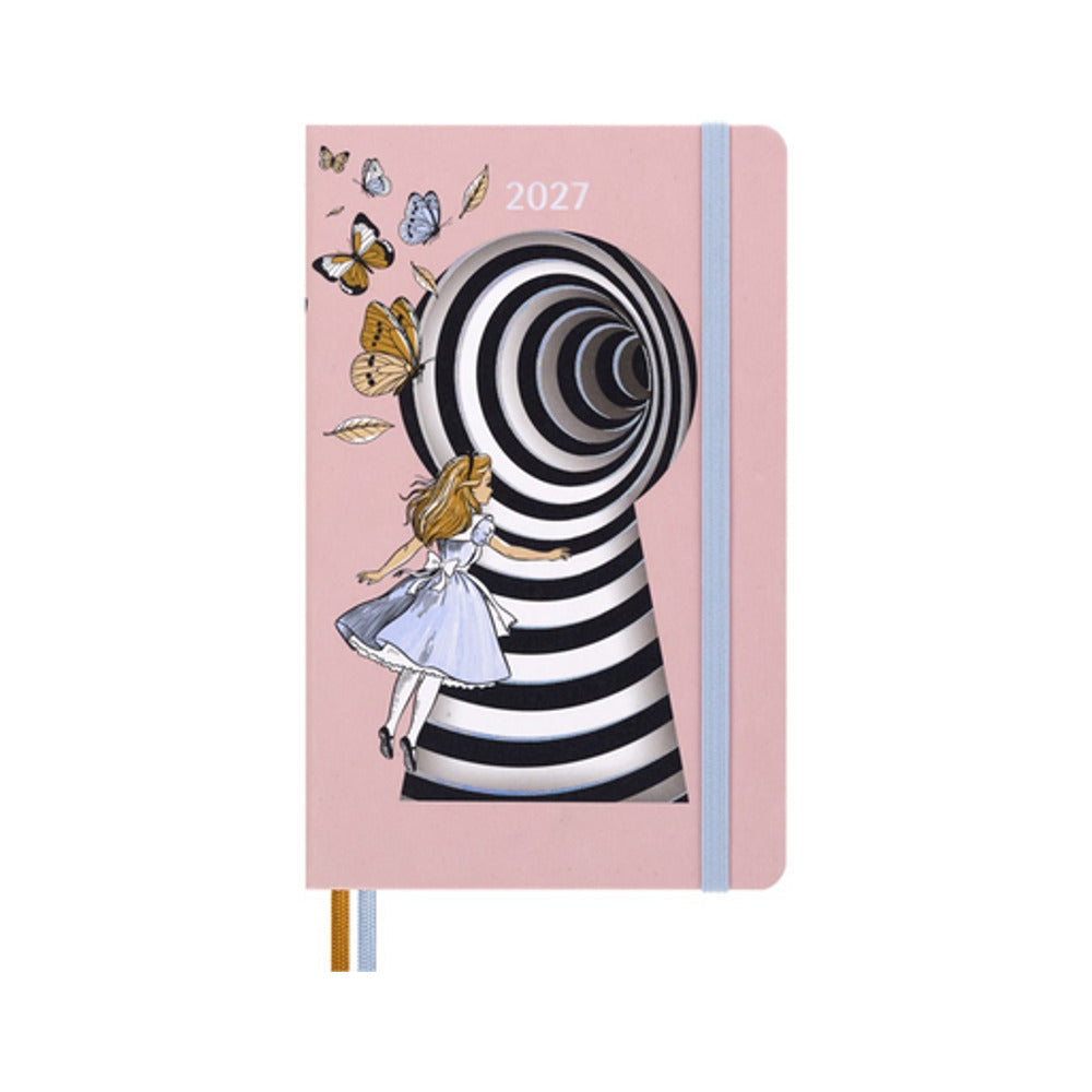 Agenda Moleskine 2027 Alice in Wonderland Settimanale Large Copertina Rigida