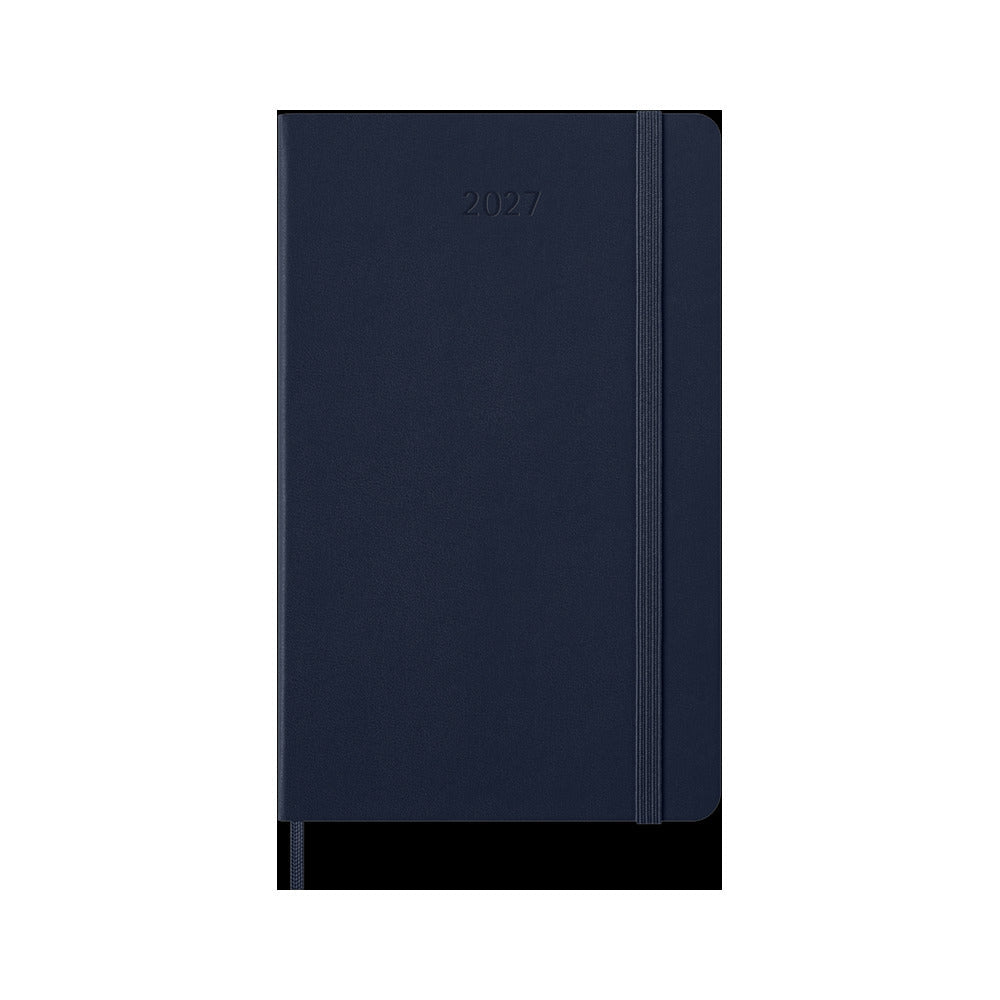 Agenda Moleskine 2027 Settimanale con Note Large Blu Zaffiro Copertina Rigida