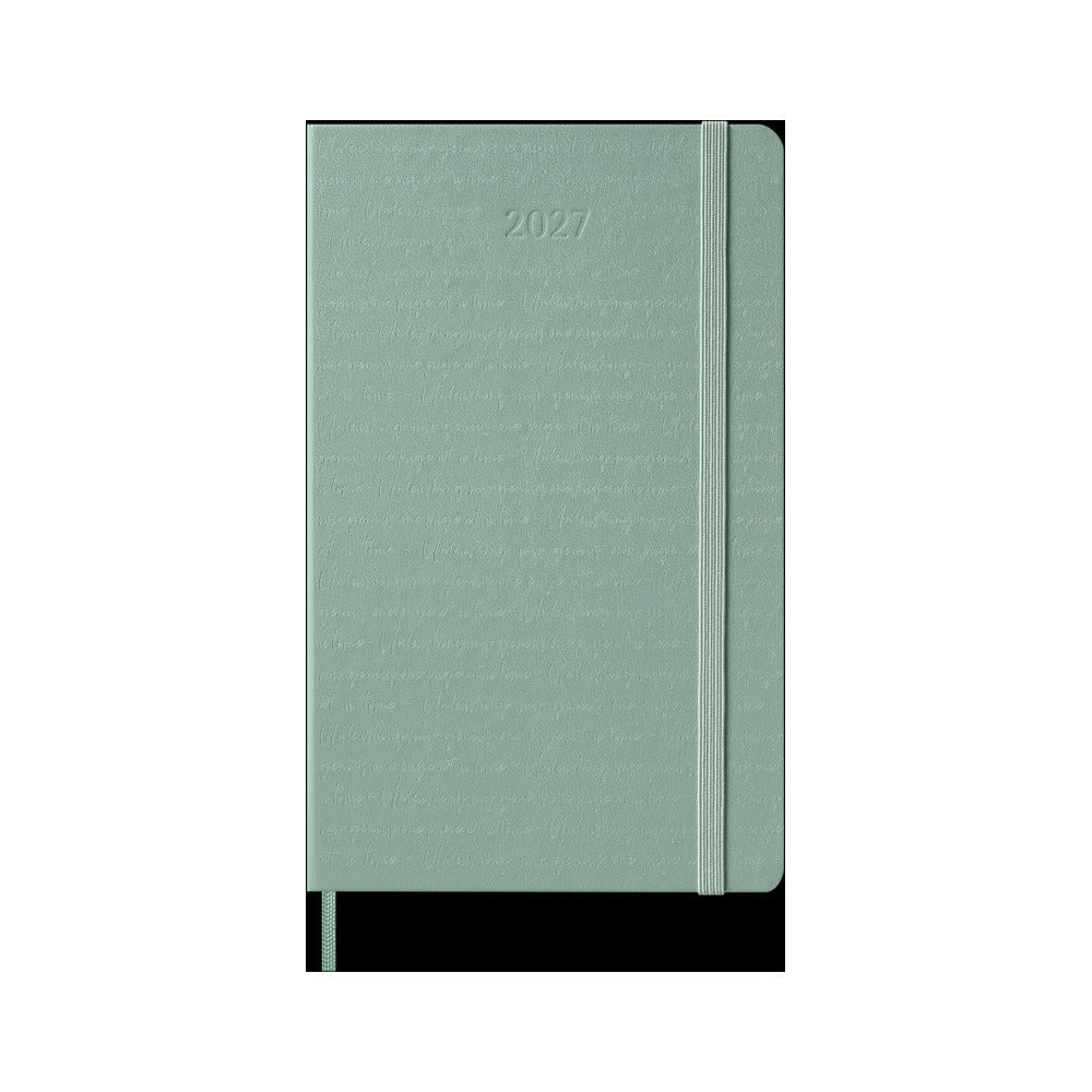 Agenda Moleskine 2027 Settimanale con Note Large Verde Salvia Copertina Rigida