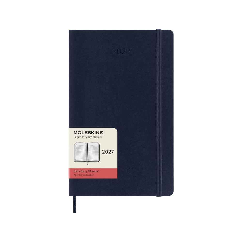 Agenda Moleskine 2027 Giornaliera Large Blu Zaffiro Copertina Morbida