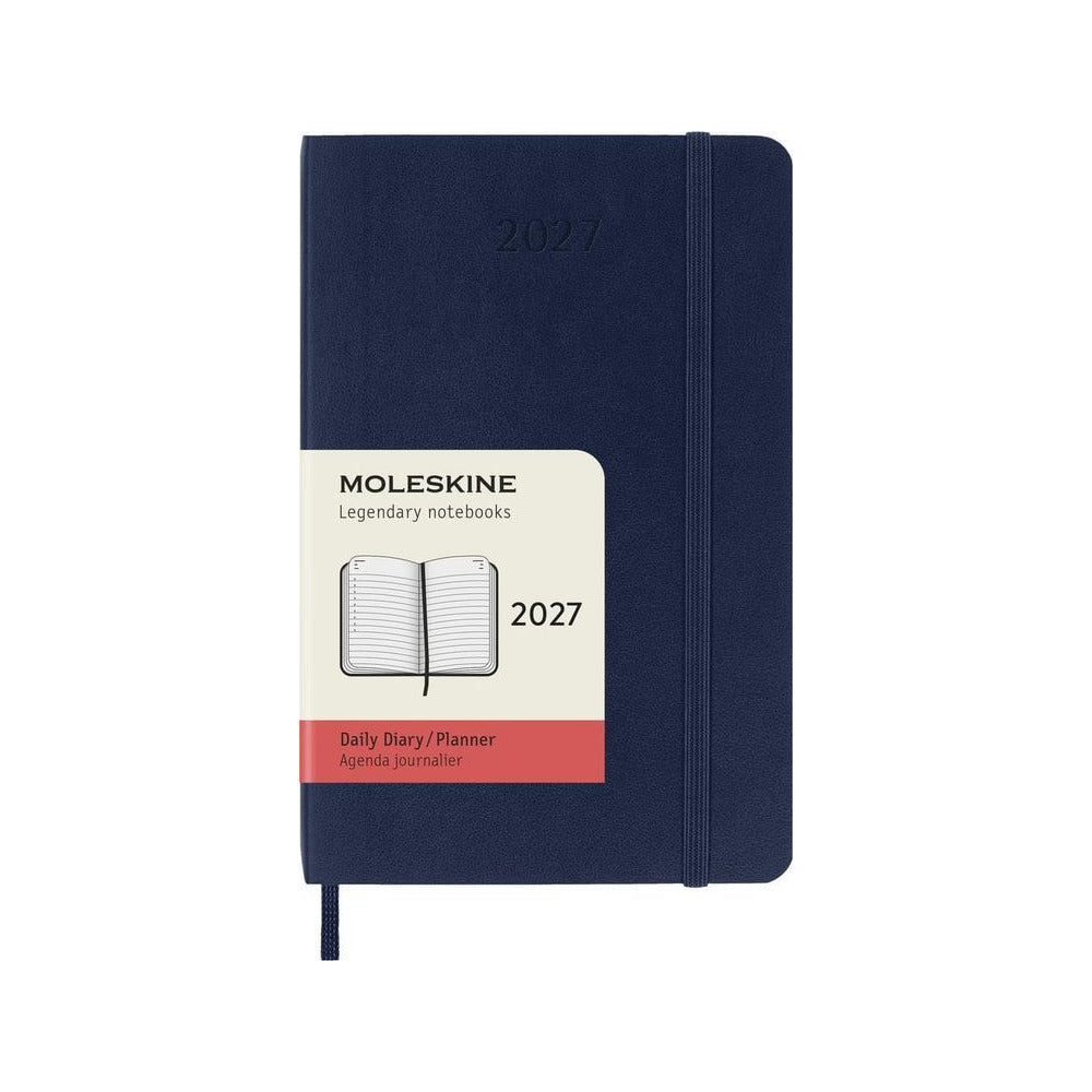 Agenda Moleskine 2027 Giornaliera Large Blu Zaffiro Copertina Rigida