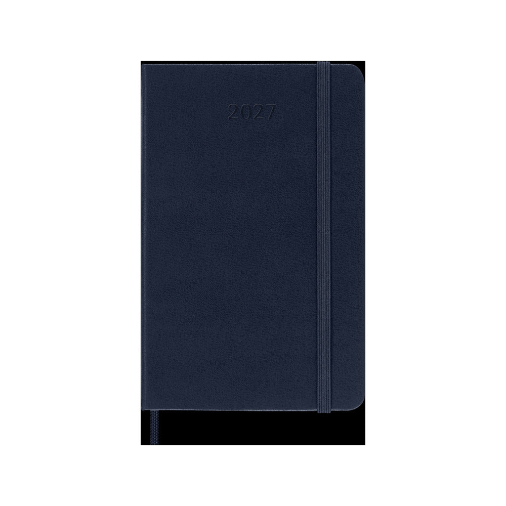 Agenda Moleskine 2027 Giornaliera Pocket Blu Zaffiro Copertina Rigida