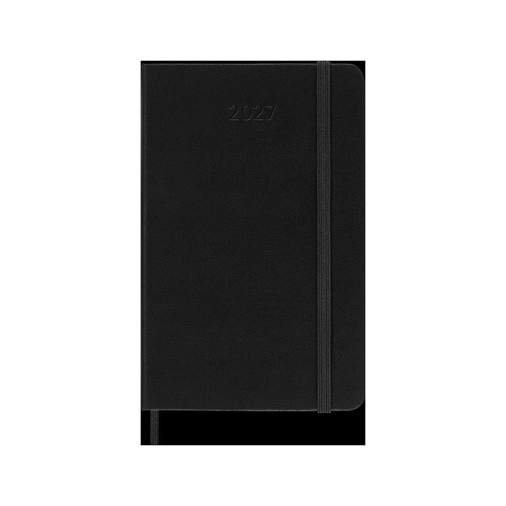 Agenda Moleskine 2027 Settimanale con Note Pocket Nera Copertina Rigida