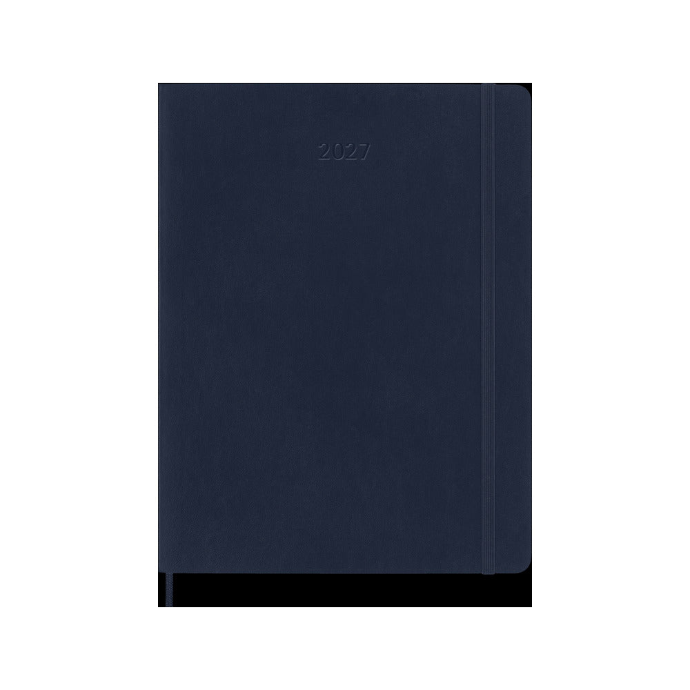 Agenda Moleskine 2027 Settimanale con Note XL Blu Zaffiro Copertina Morbida