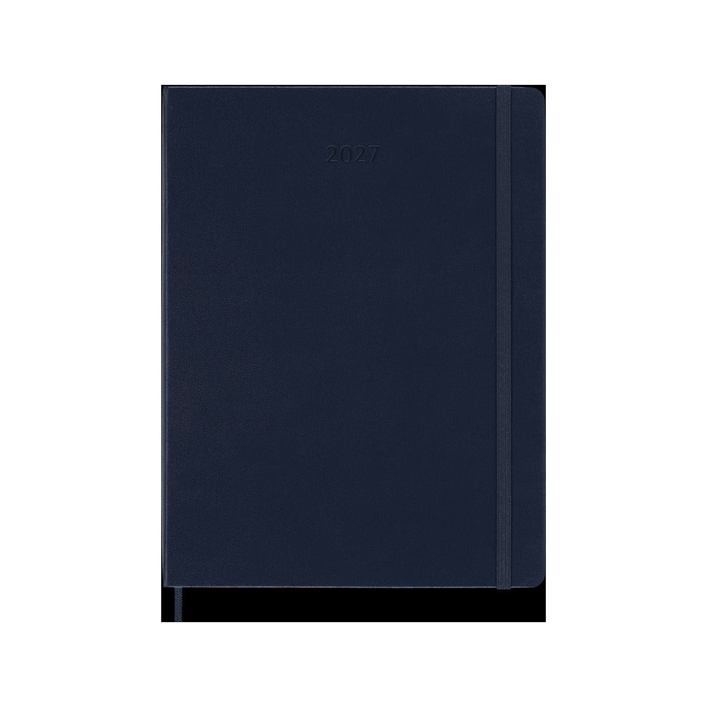 Agenda Moleskine 2027 Settimanale con Note XL Blu Zaffiro Copertina Rigida
