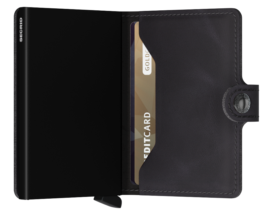 Secrid Miniwallet Vintage Black dettaglio