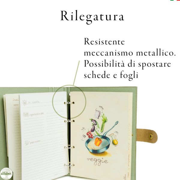 Ricettario ad anelli A5