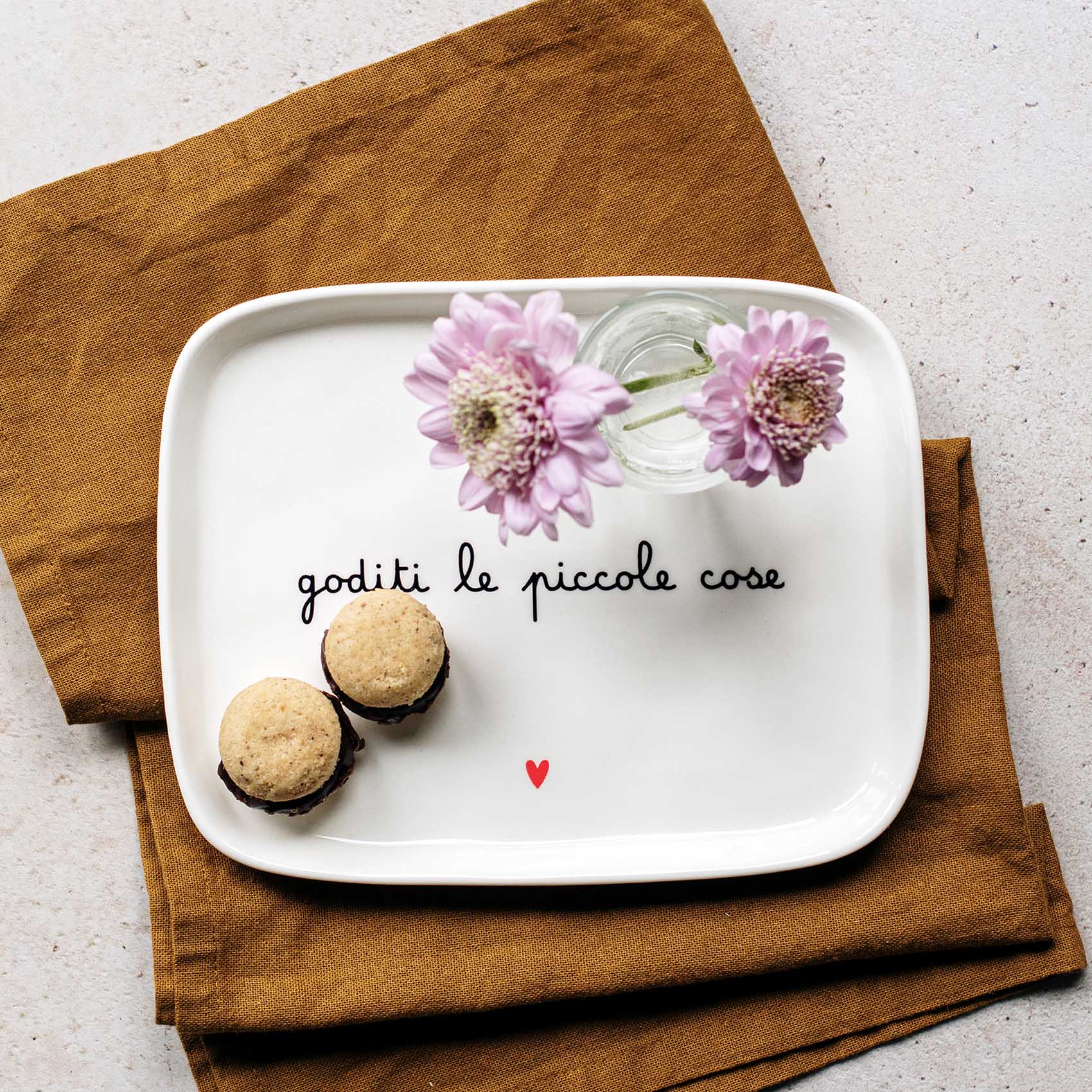 Piatto 20 x 15.5 cm Goditi le Piccole Cose