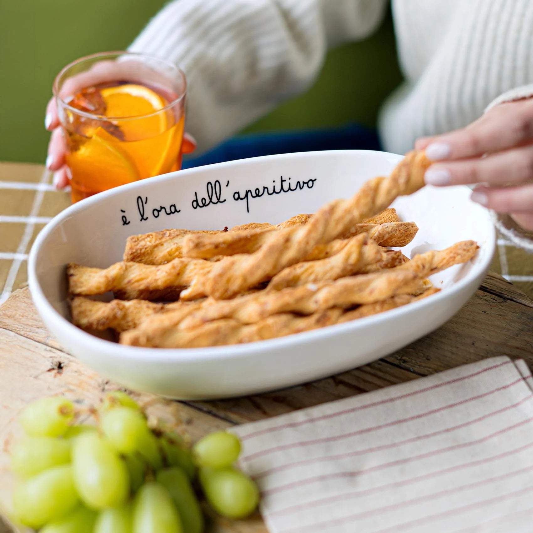 Piatto Ovale Fondo È l’ora dell’aperitivo