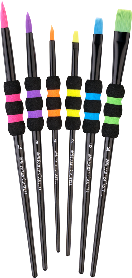 Set 6 pennelli Soft neri