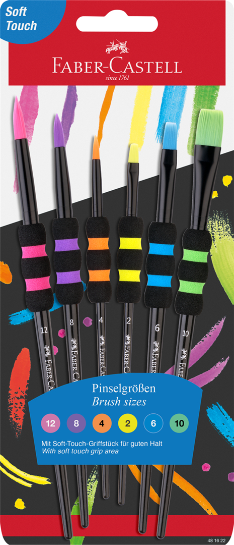 Set 6 pennelli Soft neri