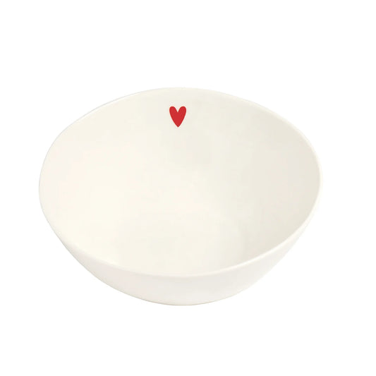 Insalatiera 20 x 7,8 cm Cuore Rosso