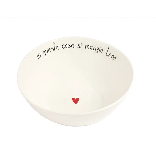 Insalatiera D.20 x 7.8 cm in Questa Casa Si Mangia Bene