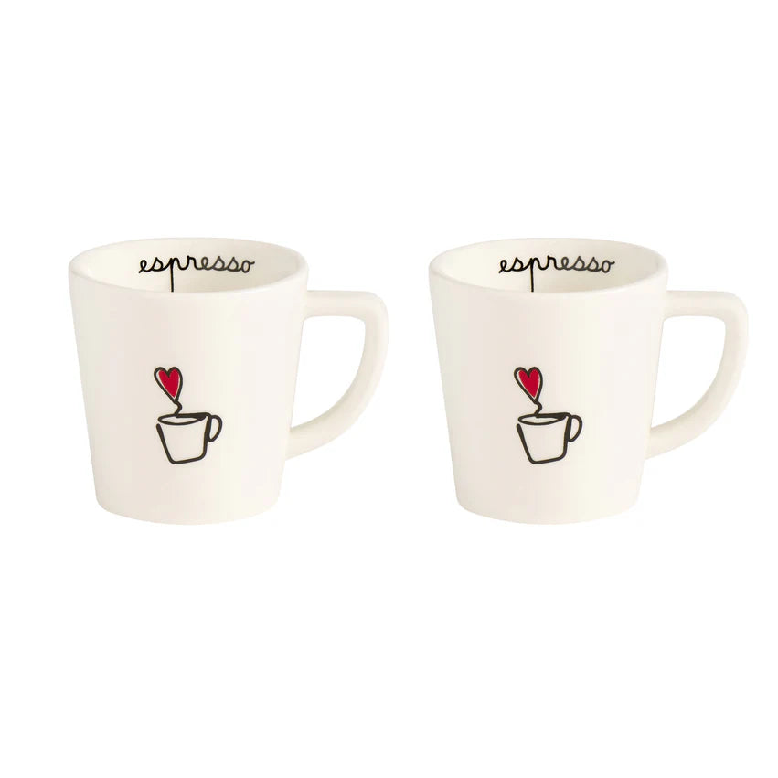 Set 2 Tazze Espresso Tazzina